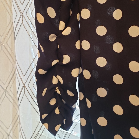 F21 Sheer Polka Dot Cardi/Blazer - Picture 5 of 5